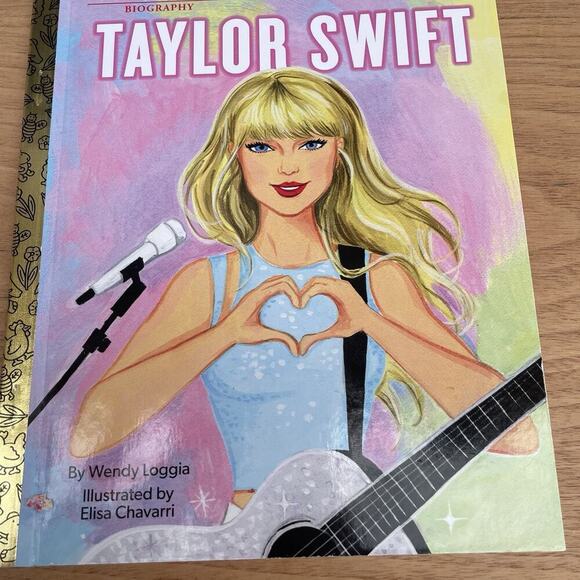 Taylor Swift Books Gift Set Little Golden Book Swifty Croc Charms Jibbitz New - Picture 4 of 9